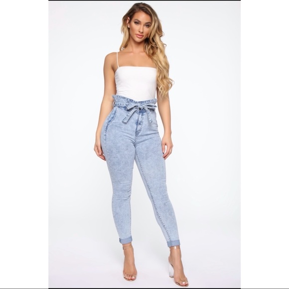 Fashion Nova Denim - 👖flick of the wrist paperbag waist jeans👖